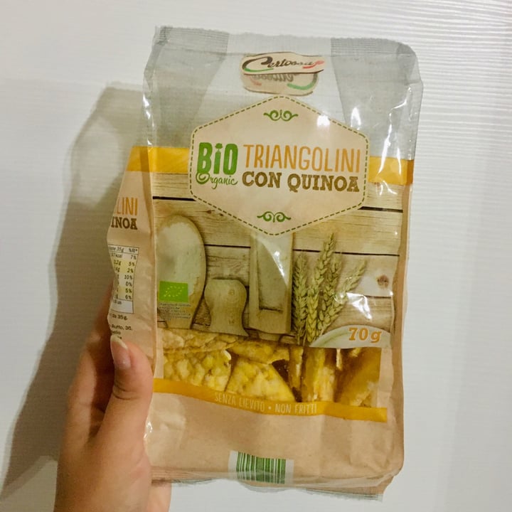 photo of Bio-organic Triangolini con quinoa shared by @spazioverdegreen on  15 Sep 2021 - review