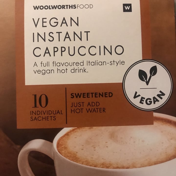 photo of Woolworths Food Vegan Instant Café Latte shared by @maryjaneveg on  23 Aug 2021 - review