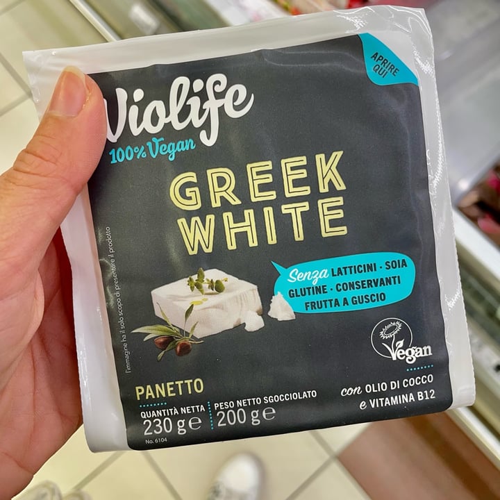 photo of Violife Greek White (Block/Panetto) shared by @animovegan on  04 Feb 2022 - review