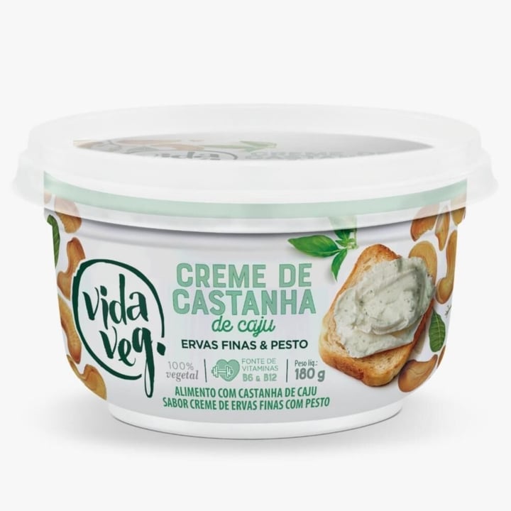 review photo of Vida Veg Creme de Castanha de Caju com Ervas Finas & Pesto shared by @katmmartins on 02 May 2022 - review