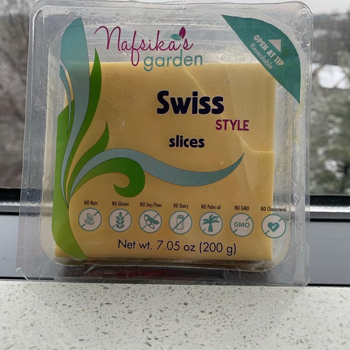 photo of Nafsika's Garden Nafsika's Garden Swiss Style Cheese shared by @onehungryvegan on  11 Feb 2021 - review