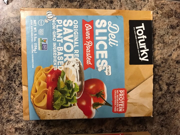 photo of Tofurky Plant Based Deli Slices Oven Roasted shared by @taylortots on  01 Apr 2019 - review