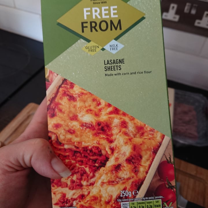 photo of Morrisons Free from Lasagne Sheets shared by @charlotteomega on  21 May 2020 - review