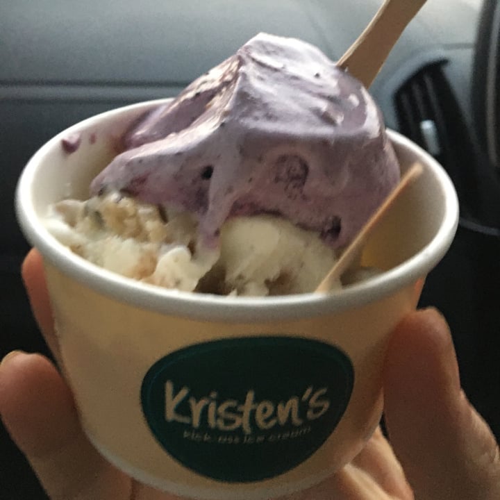photo of Kristen's Kick-Ass Ice Cream Newlands Vegan Chocolate Chip Cookie Dough shared by @leighclare29 on  04 Mar 2022 - review