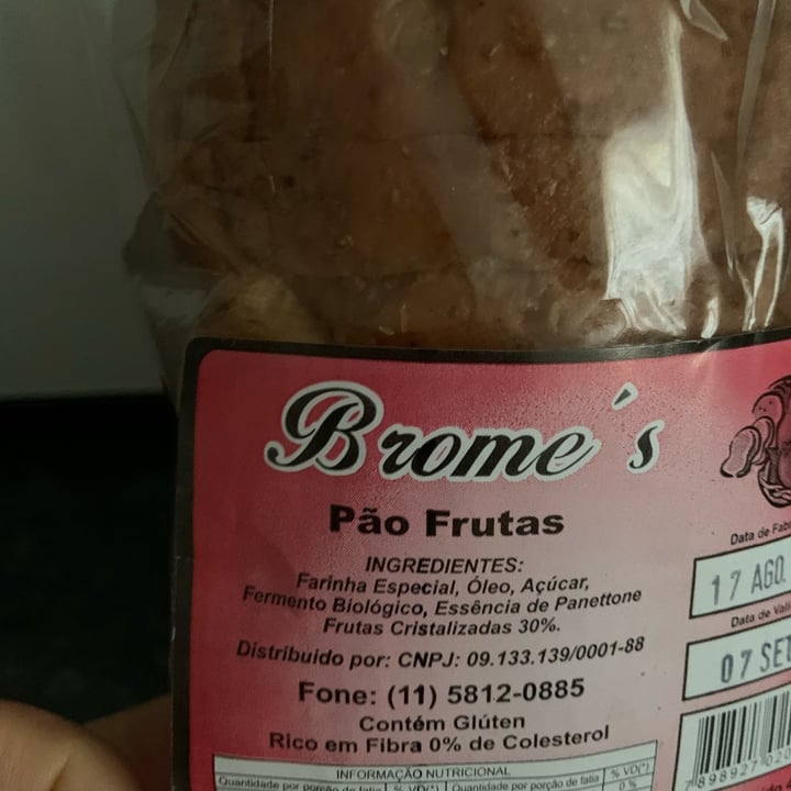 photo of Brome’s Pão De Frutas shared by @estreladamanha2009 on  01 Sep 2022 - review