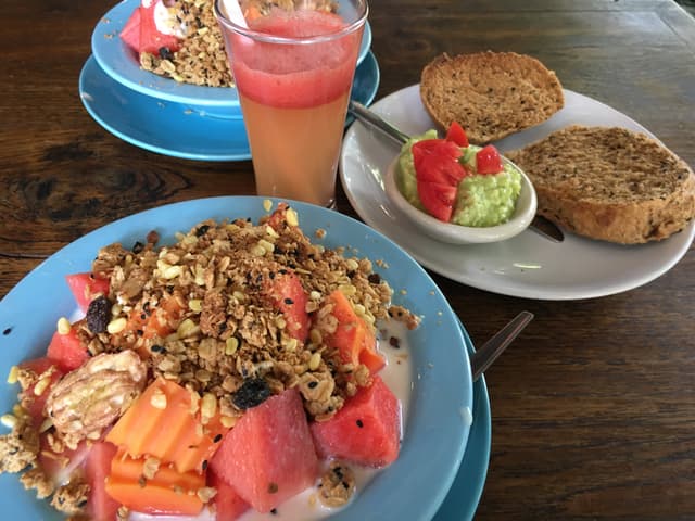Photo of the dish “Muesli with Fruit and Soy Milk”