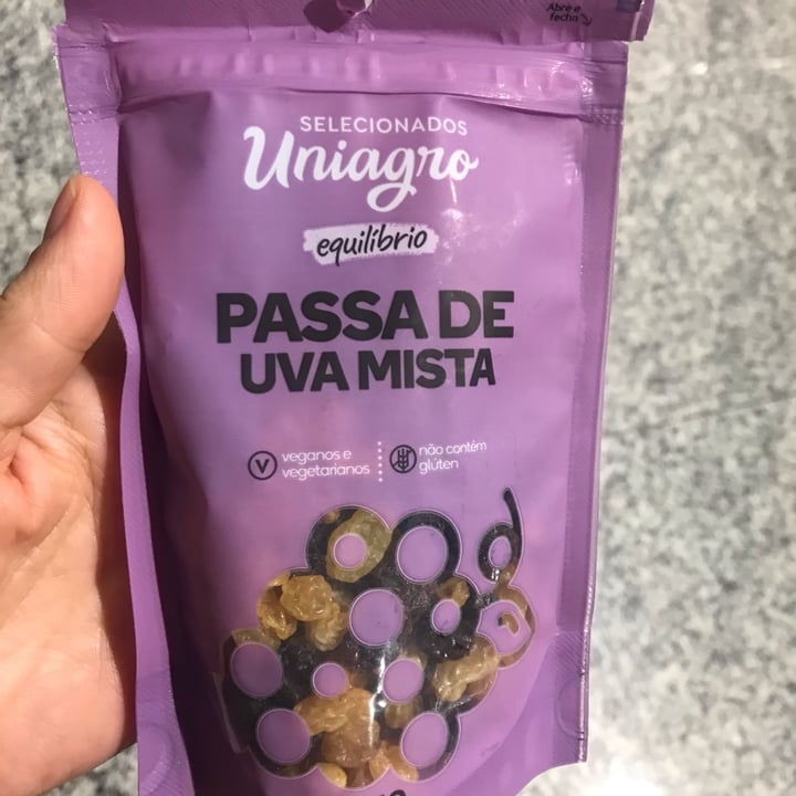 photo of Uniagro Passas De Uva Mista shared by @larissapankoski on  28 Oct 2022 - review