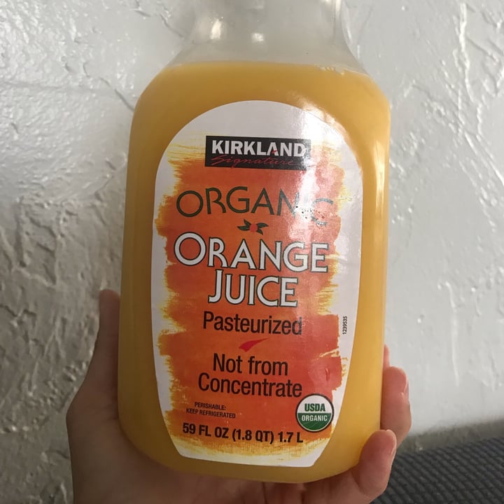 photo of Kirkland Signature organic orange juice shared by @dulcilne on  10 May 2022 - review