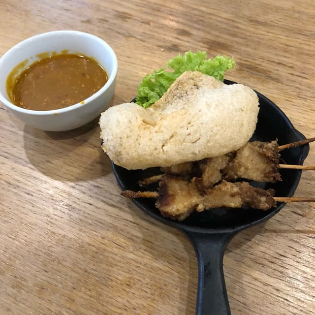 Photo of the dish “Monkey Head Mushroom Satay”