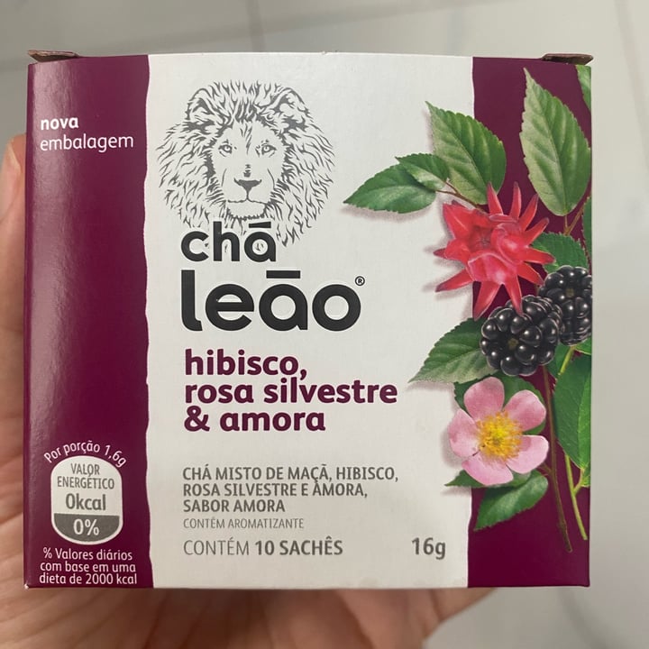 photo of Chá Leão Chá de hibisco, rosa silvestre e amora shared by @biayusuf on  14 May 2022 - review