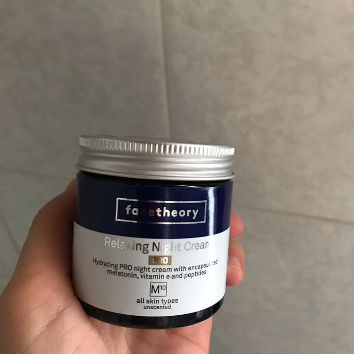photo of Facetheory Relaxing night crème pro shared by @valeria96 on  15 Apr 2022 - review