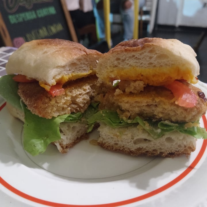 review photo of La Vegana Cantina Sandwich De Milanesa De Garbanzos shared by @solre on 12 Apr 2021 - review