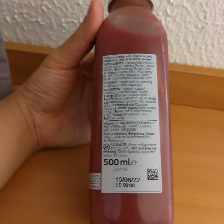 photo of Marks & Spencer Food (M&S) Super Berry Smoothie shared by @stevenneoh on  09 Jun 2022 - review