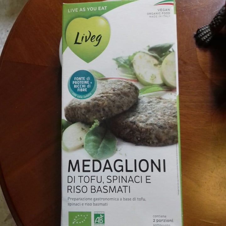 photo of Liveg Medaglioni di tofu spinaci e riso basmati shared by @cicci on  03 Jun 2022 - review