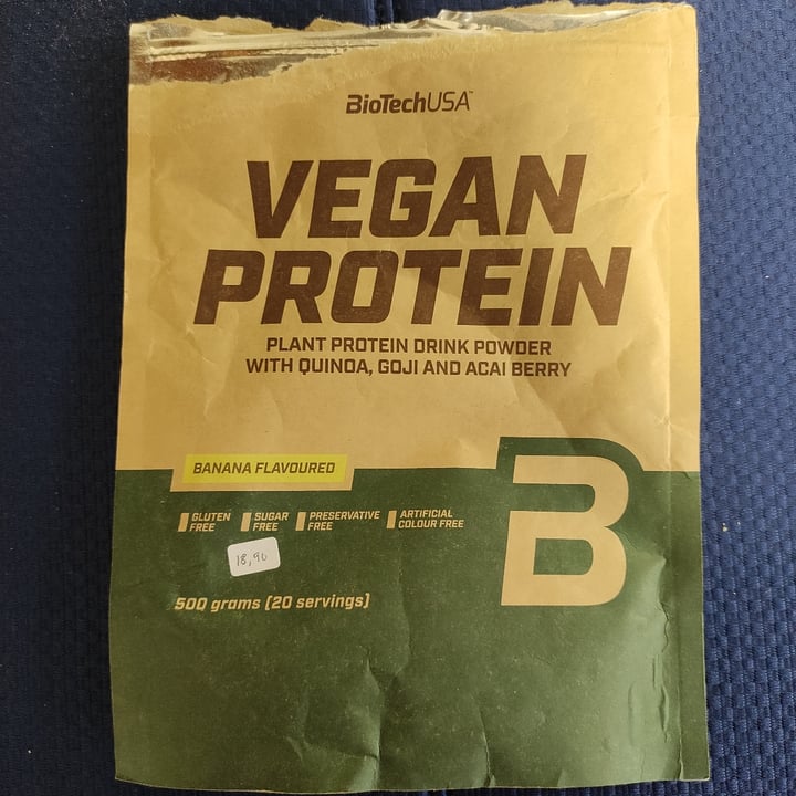 review photo of BioTechUSA vegan protein banana flavoured shared by @iruchinha on 29 Oct 2022 - review