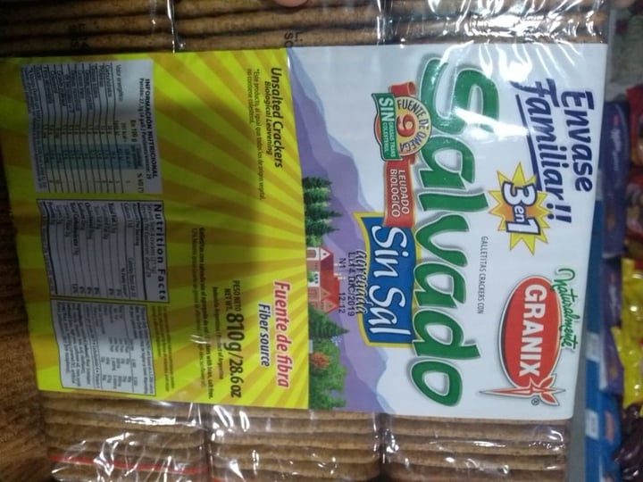 photo of Granix Galletitas Crackers con Semilla de Sésamo Sin Sal shared by @naymecuenca on  01 Aug 2019 - review