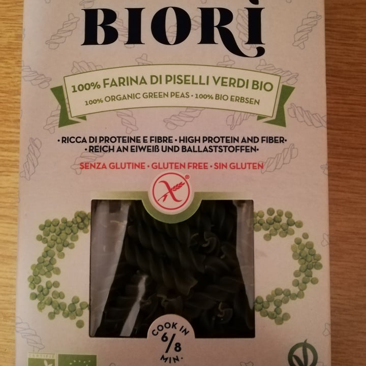 photo of Biori Biorì Fusilli Di Farina Di Piselli Verdi Bio shared by @pitus23 on  03 Dec 2021 - review