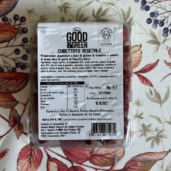 review photo of Good & Green Cubetti Vegetali Gusto Pancetta Dolce shared by @lara96 on 17 Sep 2022 - review