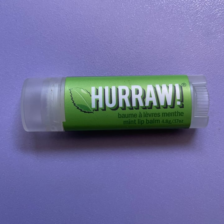 photo of Hurraw! Mint Lip Balm shared by @mareeavegfit on  21 Apr 2022 - review