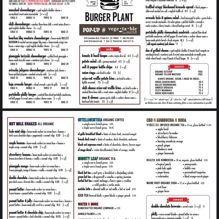 photo of Vegetable Burger Plant Pop-up shared by @theveganswife on  05 Dec 2020 - review