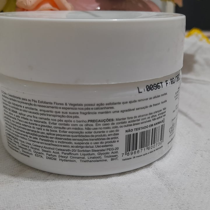 review photo of Flores & Vegetais Creme Para Pés shared by @hulipeberude on 13 May 2022 - review