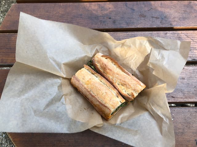 Photo of the dish “Sweet Potato, Black Bean and Avocado Sandwich”