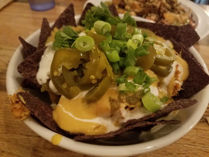 review photo of Lulu's Local Eatery, LLC Loaded Nachos shared by @technovegan on 01 Feb 2020 - review