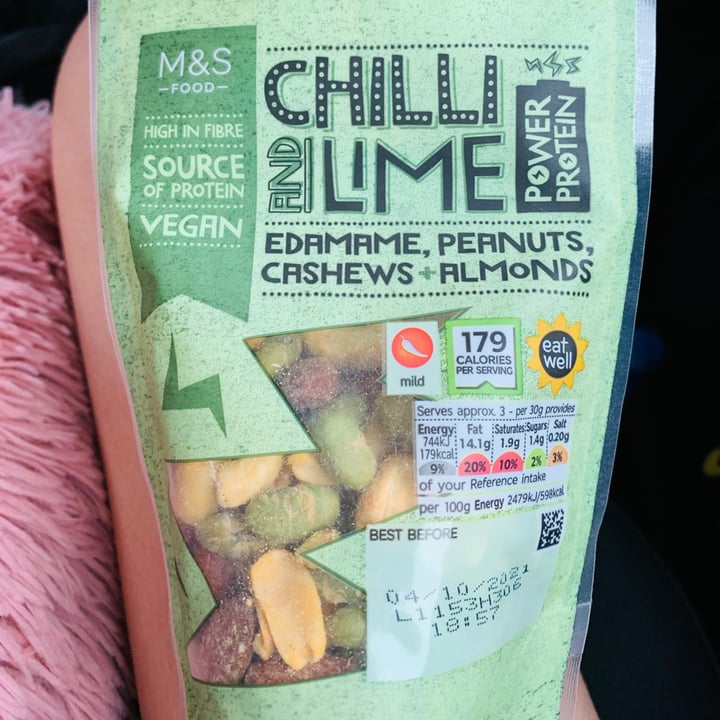 Marks & Spencer Food (M&S) Chilli And Lime Power Protein Edamame