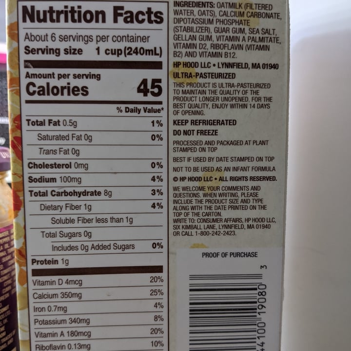 review photo of Planet Oat Unsweetened Original Oatmilk shared by @redeft89 on 23 Aug 2021 - review