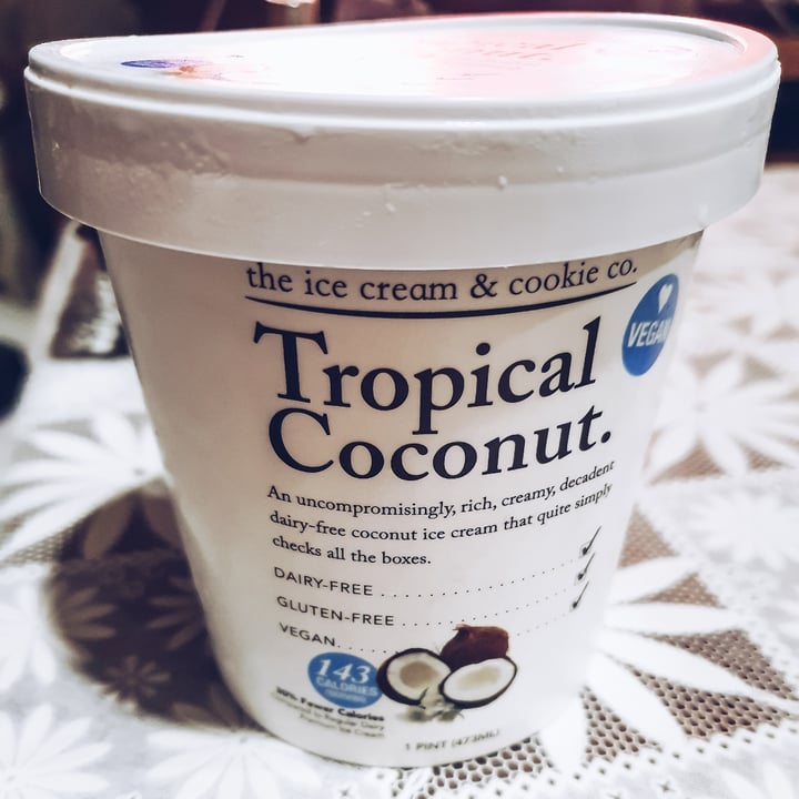 photo of The Ice Cream & Cookie Co Vegan Tropical Coconut Ice Cream shared by @shekhartripathi on  04 Aug 2021 - review