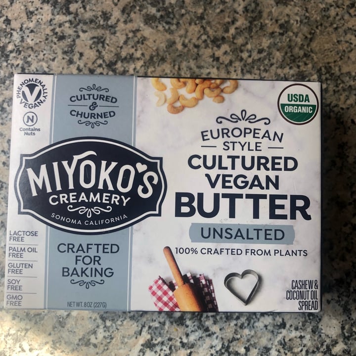 photo of Miyoko's Creamery Butter shared by @vegan62013 on  29 May 2022 - review