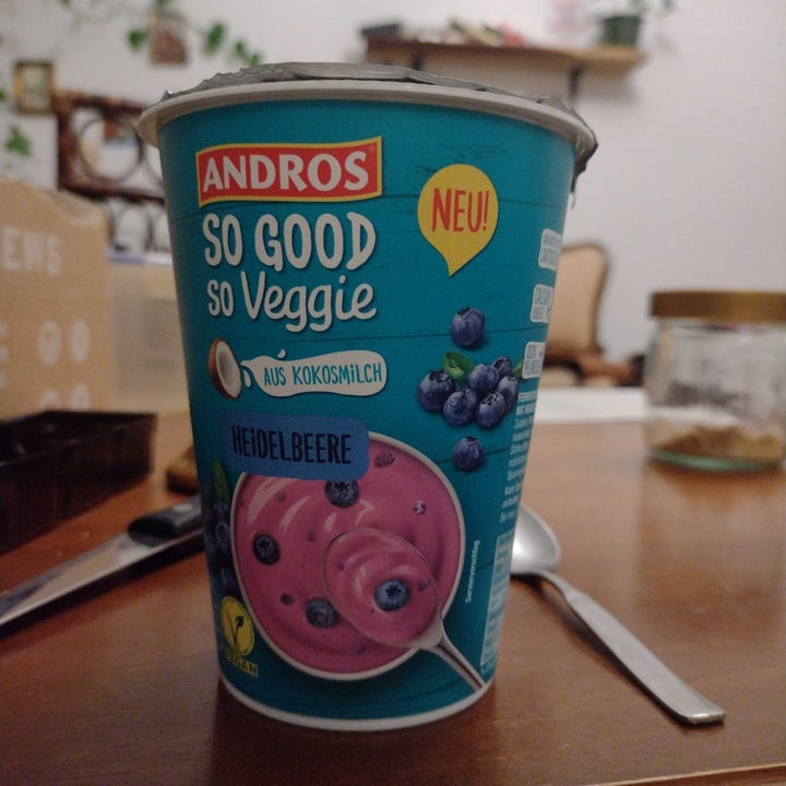 review photo of Andros Aus Kokosmilch Heidelbeere shared by @felice on 13 Nov 2022 - review