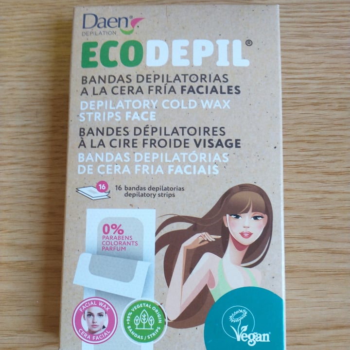 photo of Daen Laboratories Eco Depil bandas de cera fría shared by @vegan-ana on  15 Jul 2021 - review