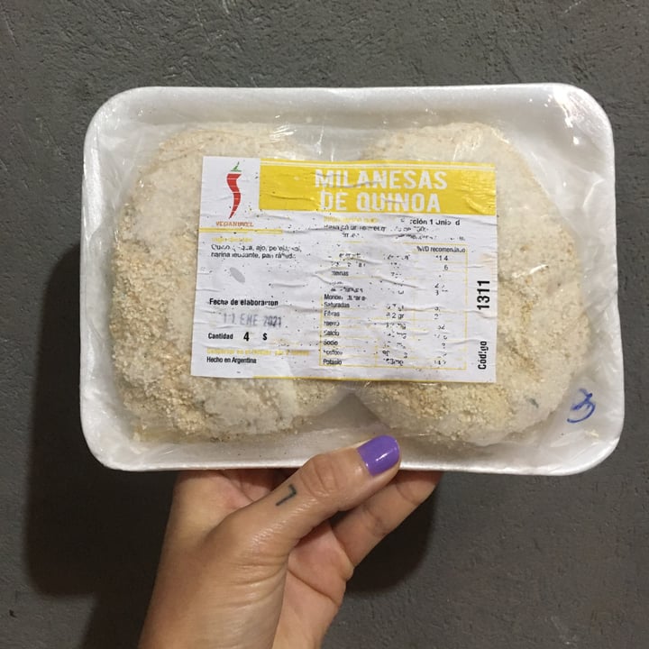 photo of Veganuel Milanesa De Quinoa shared by @lauchis on  10 Feb 2021 - review