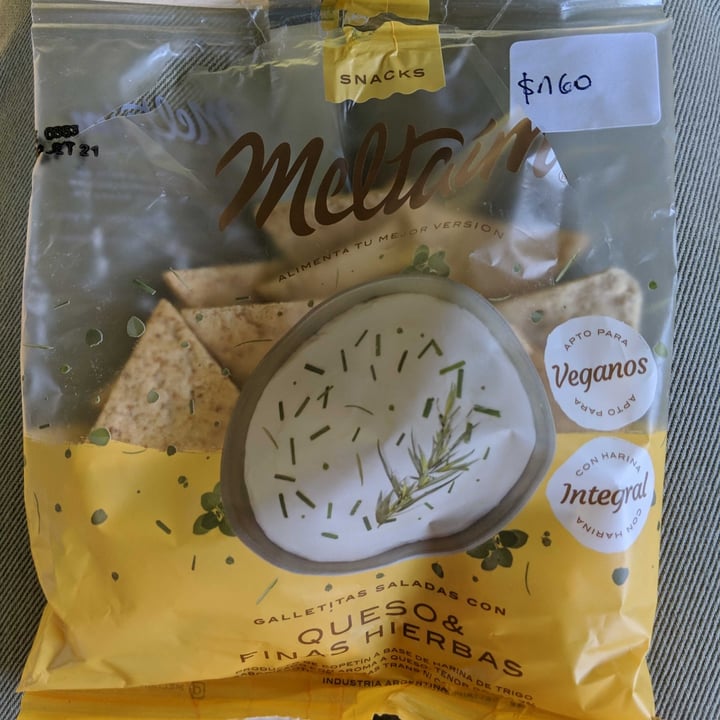 review photo of Meltaím Galletitas Saladas con Queso y Finas Hierbas shared by @uncannyval on 02 May 2021 - review