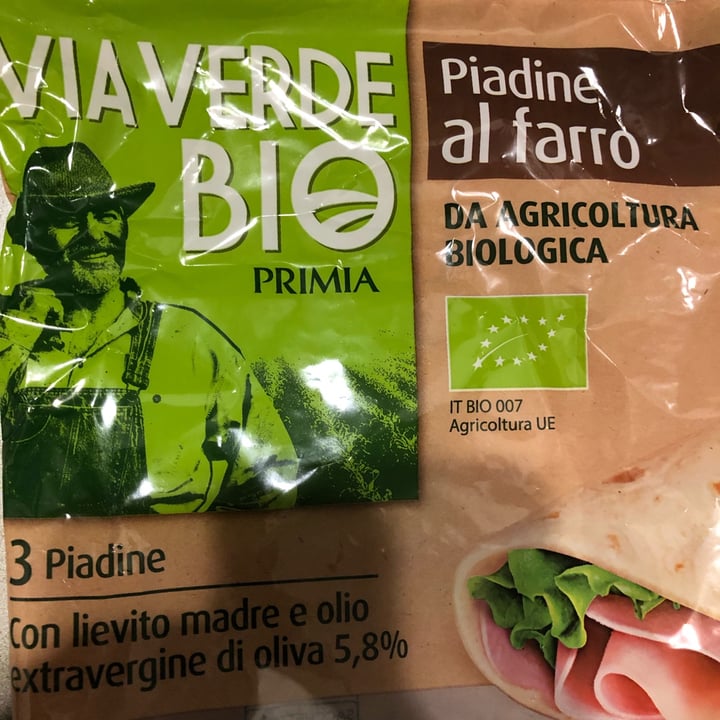 photo of Via verde Bio primia Piadine al farro shared by @martinafrancesca on  17 Mar 2022 - review