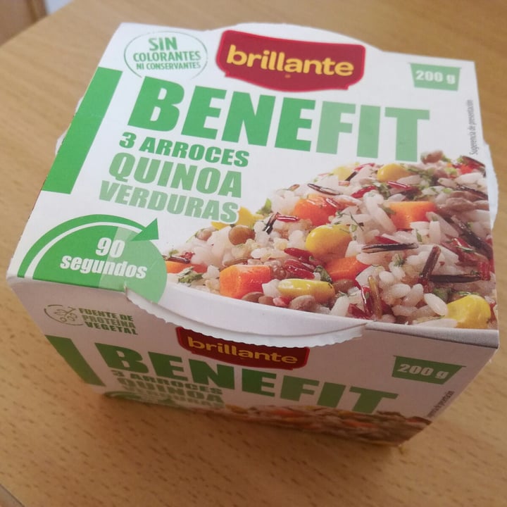 photo of Brillante Benefit 3 arroces, quinoa, verduras shared by @miriamqtt on  29 Jun 2020 - review