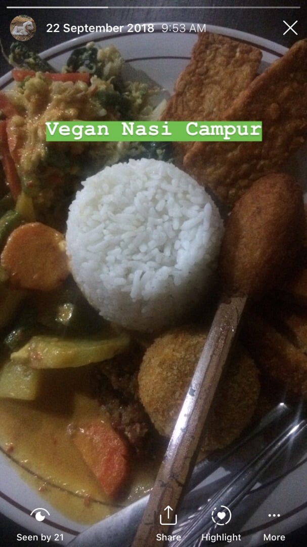 photo of Siboghana Waroeng - House Of Mandala Ease Nasi Campur shared by @samanthasmith on  25 Oct 2019 - review