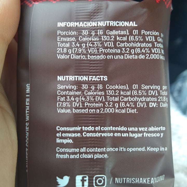 photo of Nutrishake Quinoa Cookies Original  shared by @akavanie on  03 Jan 2022 - review