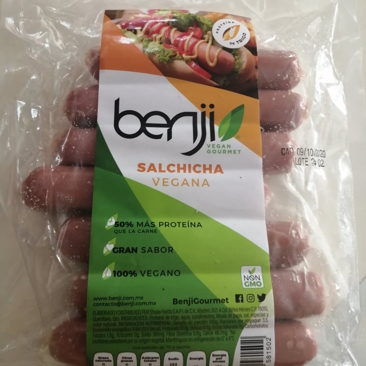 review photo of Benji Vegan Gourmet Salchicha Vegana shared by @zuri28 on 25 Jul 2020 - review