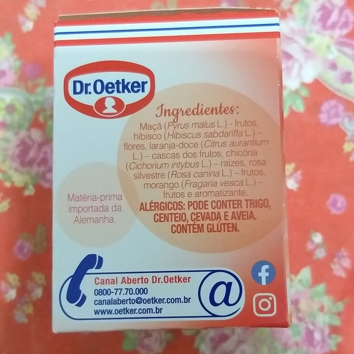review photo of Dr. Oetker Chá de morango silvestre shared by @corupasc on 03 Jul 2022 - review