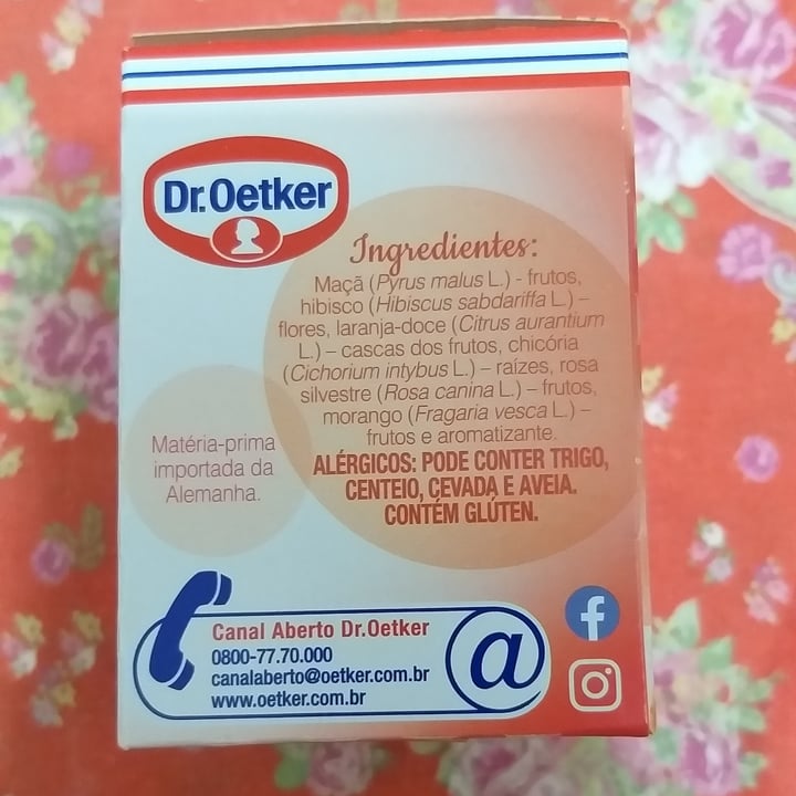 photo of Dr. Oetker Chá de morango silvestre shared by @corupasc on  03 Jul 2022 - review