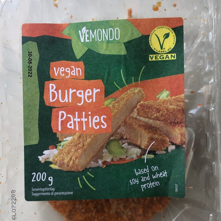 photo of Vemondo  Vegan Burger Patties shared by @silviettasapienza on  29 Aug 2022 - review