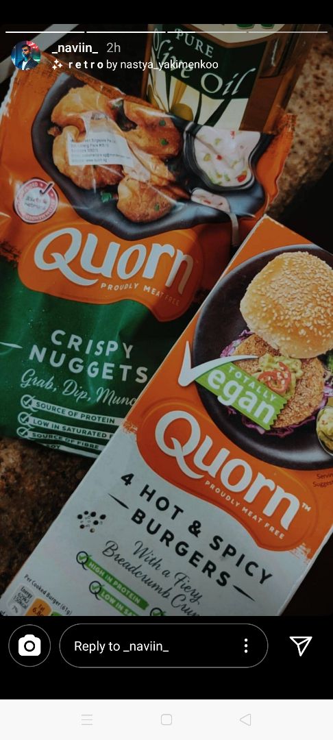 photo of Quorn Vegan Hot & Spicy Burgers shared by @butterfing3rs on  09 Apr 2020 - review