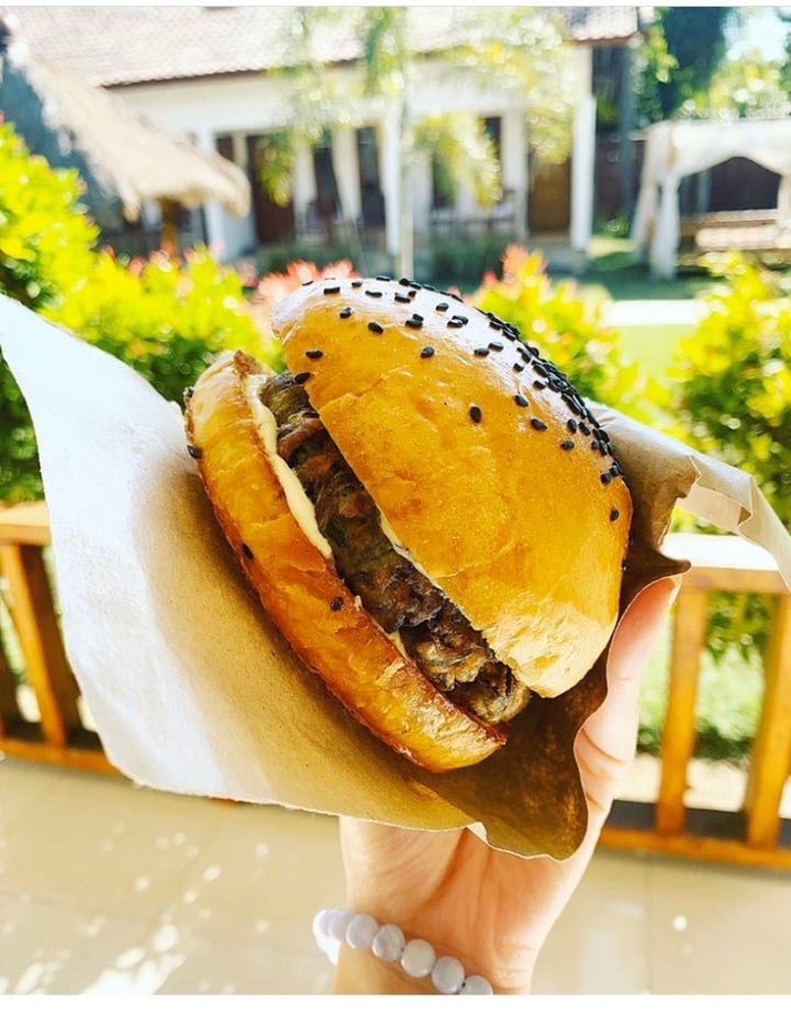 review photo of KRNK Bar & Restaurant Zucchini Burger shared by @madelinabong on 11 Jan 2020 - review