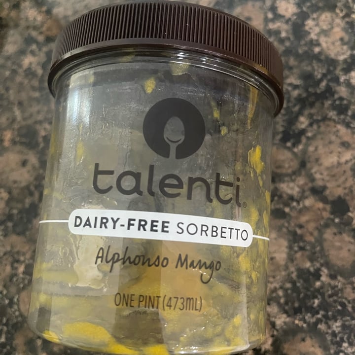 photo of Talenti Gelato Dairy Free Sorbetto Alphanso Mango shared by @crica on  24 Nov 2022 - review