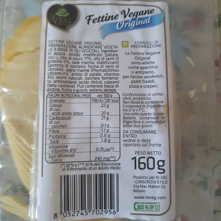 photo of ioVEG - CONSORZIO ETICO FETTINE VEGANE shared by @lalla2310 on  23 Jun 2022 - review