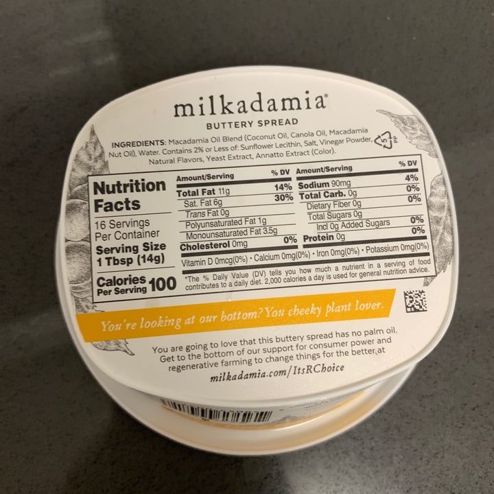 photo of Milkadamia Milkadamia Buttery Spread Salted shared by @michellebaena on  20 Aug 2020 - review