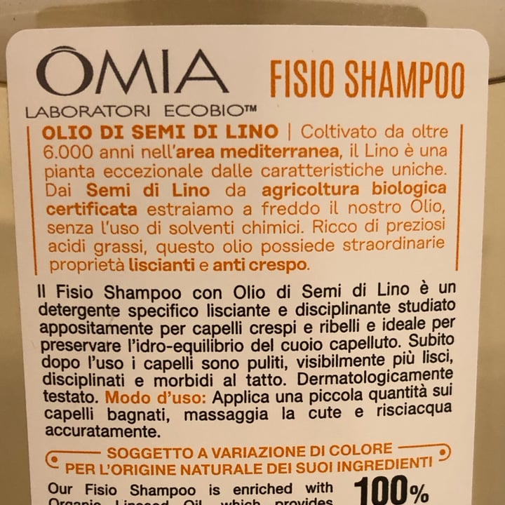 photo of Omia laboratori ecobio Fisio shampoo olio di semi di lino shared by @ele91mem on  26 Sep 2022 - review