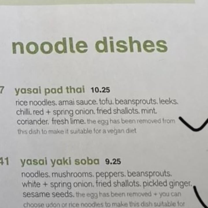 photo of Wagamama Yasai Pad Thai shared by @georgiagem13 on  27 May 2021 - review